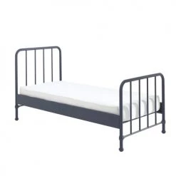 Vipack Lits Enfant Lit 90x200 Sommier Inclus Bleu