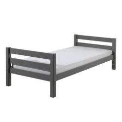 Vipack Lits Enfant Lit 90x200 Sommier Inclus Gris -Lits enfant Soldes lit 90x200 sommier inclus gris 12