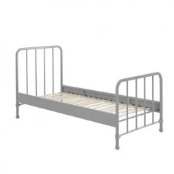 Vipack Lits Enfant Lit 90x200 Sommier Inclus Gris -Lits enfant Soldes lit 90x200 sommier inclus gris 2