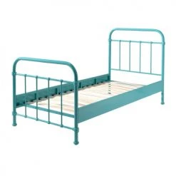 Vipack Lits Enfant Lit 90x200 Sommier Inclus Menthe