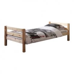 Vipack Lits Enfant Lit 90x200 Sommier Inclus Naturel