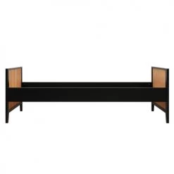 Bopita Lits Enfant Lit 90x200 Sommier Inclus Noir Naturel Naturel -Lits enfant Soldes lit 90x200 sommier inclus noir naturel naturel 3