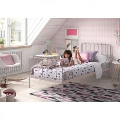 Vipack Lits Enfant Lit 90x200 Sommier Inclus Rose -Lits enfant Soldes lit 90x200 sommier inclus rose 2