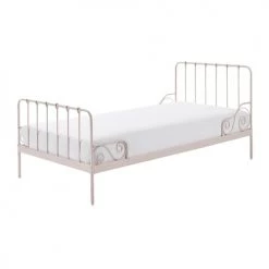 Vipack Lits Enfant Lit 90x200 Sommier Inclus Rose