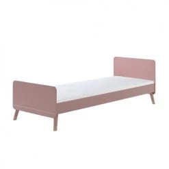 Vipack Lits Enfant Lit 90x200 Sommier Inclus Rose