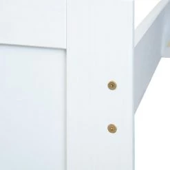 Altobuy Lits Enfant Lit 90x200cm 2 Tiroirs Vernis Blanc -Lits enfant Soldes lit 90x200cm 2 tiroirs vernis blanc 5