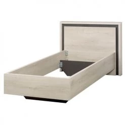 Altobuy Lits Enfant Lit 90x200cm Aspect Bois Blanchi