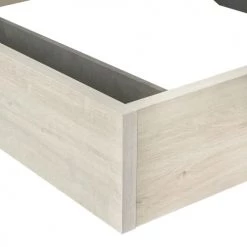 Altobuy Lits Enfant Lit 90x200cm Aspect Bois Blanchi -Lits enfant Soldes lit 90x200cm aspect bois blanchi 3