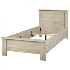 Altobuy Lits Enfant Lit 90x200cm Aspect Bois Clair