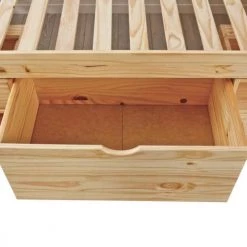 Altobuy Lits Enfant Lit 90x200cm Multi-rangement Bois Massif -Lits enfant Soldes lit 90x200cm multi rangement bois massif 4