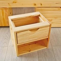 Altobuy Lits Enfant Lit 90x200cm Multi-rangement Bois Massif -Lits enfant Soldes lit 90x200cm multi rangement bois massif 5