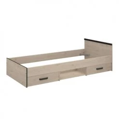 Calicosy Lits Enfant Lit Avec 2 Tiroirs De Rangement 90x200 - Décor Chêne Jackson Et Noir 8 Calicosy Lits Enfant Lit Avec 2 Tiroirs De Rangement 90x200 - Décor Chêne Jackson Et Noir -Lits enfant Soldes lit avec 2 tiroirs de rangement 90x200 decor chene jackson et noir 2