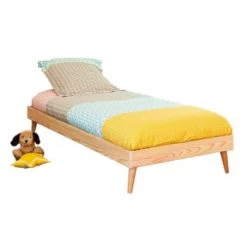ID Kids Lits Enfant Lit Avec Pieds 90x190 Cm Bois Massif -Lits enfant Soldes lit avec pieds 90x190 cm bois massif 7