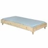 ID Kids Lits Enfant Lit Avec Pieds 90x190 Cm Bois Massif