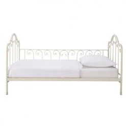 Maisons Du Monde Lits Lit Banquette 90x190 En Métal Ivoire