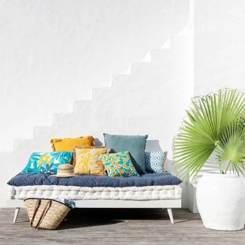 Maisons Du Monde Lits Lit Banquette 90x190 En Pin Blanc 5 Maisons Du Monde Lits Lit Banquette 90x190 En Pin Blanc – Image 5