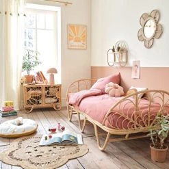 Maisons Du Monde Lits Enfant Lit Banquette 90x190 En Rotin Beige -Lits enfant Soldes lit banquette 90x190 en rotin beige 1000 7 7 225835 6