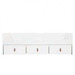 Bopita Lits Enfant Lit Banquette 90x200 3 Tiroirs De Lit Blanc -Lits enfant Soldes lit banquette 90x200 3 tiroirs de lit blanc 3
