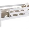 Nordic Factory Lits Enfant Lit Banquette 90x200 Avec Barrière De Lit Blanc