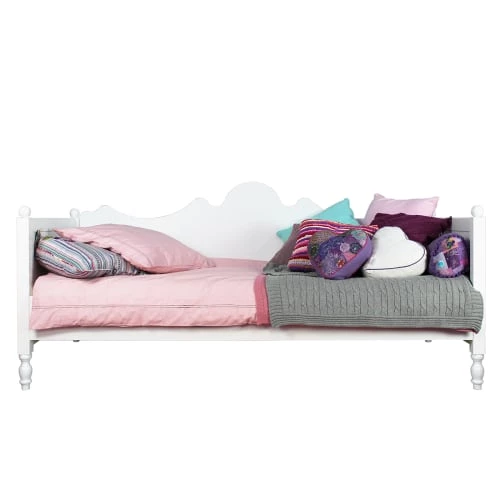 Bopita Lits Enfant Lit Banquette 90x200 Sommier Inclus Blanc 2 Bopita Lits Enfant Lit Banquette 90x200 Sommier Inclus Blanc – Image 2