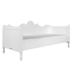 Bopita Lits Enfant Lit Banquette 90x200 Sommier Inclus Blanc