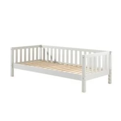 Vipack Lits Enfant Lit Banquette 90x200 Sommier Inclus Blanc -Lits enfant Soldes lit banquette 90x200 sommier inclus blanc 9