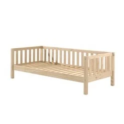 Vipack Lits Enfant Lit Banquette 90x200 Sommier Inclus Naturel -Lits enfant Soldes lit banquette 90x200 sommier inclus naturel 2