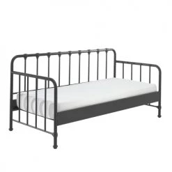 Vipack Lits Enfant Lit Banquette 90x200 Sommier Inclus Noir