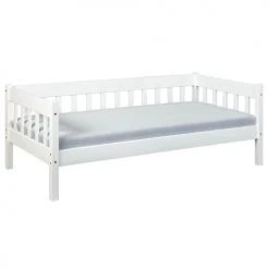 Altobuy Lits Enfant Lit-Banquette 90x200cm Vernis Blanc