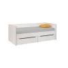 Lits Enfant Lit Banquette Blanc/gris 90x200 Terre De Nuit