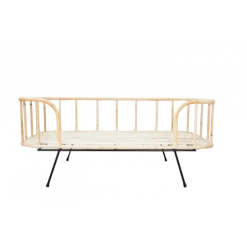 Saudara Collections Lits Enfant Lit Banquette En Rotin Et Métal