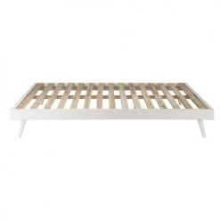 Maisons Du Monde Lits Lit Banquette Style Scandinave 140x190 En Pin Blanc