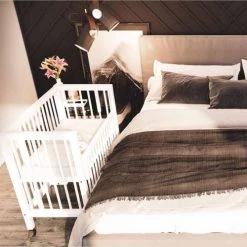 Tissi Lits Enfant Lit Bébé à Barreaux Cododo En Hêtre Massif Naturel 40x90 Cm -Lits enfant Soldes lit bebe a barreaux cododo en hetre massif naturel 40x90 cm 5