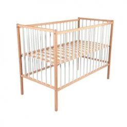 Combelle Lits Enfant Lit Bébé - Bicolore Blanc - 70x140 Cm 8 Combelle Lits Enfant Lit Bébé - Bicolore Blanc - 70x140 Cm -Lits enfant Soldes lit bebe bicolore blanc 70x140 cm 2