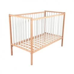 Combelle Lits Enfant Lit Bébé - Bicolore Blanc - 70x140 Cm