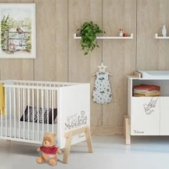 AT4 Lits Enfant Lit Bébé Blanc Et Hêtre 7 AT4 Lits Enfant Lit Bébé Blanc Et Hêtre -Lits enfant Soldes lit bebe blanc et hetre 2