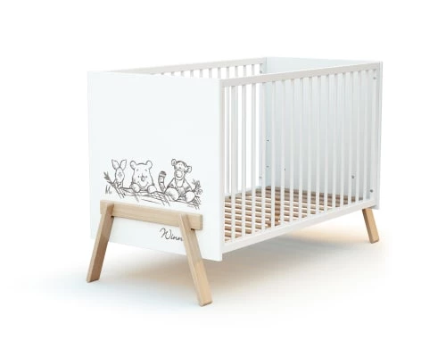 AT4 Lits Enfant Lit Bébé Blanc Et Hêtre 4 AT4 Lits Enfant Lit Bébé Blanc Et Hêtre – Image 4