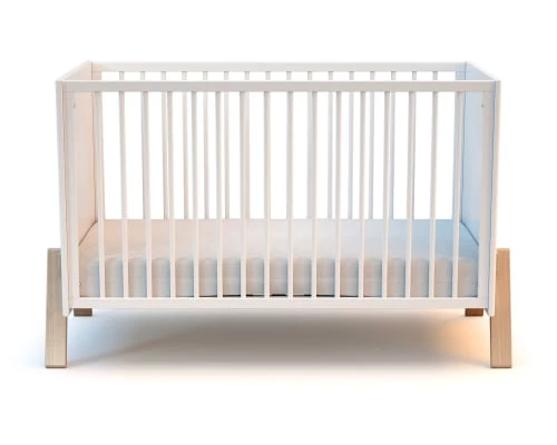 AT4 Lits Enfant Lit Bébé Blanc Et Hêtre 5 AT4 Lits Enfant Lit Bébé Blanc Et Hêtre – Image 5