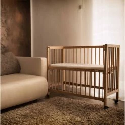 Tissi Lits Enfant Lit Berceau Co-dodo à Barrières Coulissantes, Blanc 95 X 81 X 45 Cm -Lits enfant Soldes lit berceau co dodo a barrieres coulissantes blanc 95 x 81 x 45 cm 5