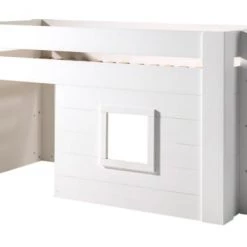 Vipack Lits Enfant Lit Cabane 90x200 Blanc