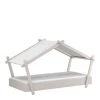 Terre De Nuit Lits Enfant Lit Cabane 90x200 En Bois Gris Clair