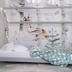 Nateo Concept Lits Enfant Lit Cabane 90x200 En Pin Massif Gris -Lits enfant Soldes lit cabane 90x200 en pin massif gris 2