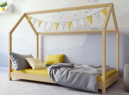 Nateo Concept Lits Enfant Lit Cabane 90x200 En Pin Massif Naturel 2 Nateo Concept Lits Enfant Lit Cabane 90x200 En Pin Massif Naturel – Image 2