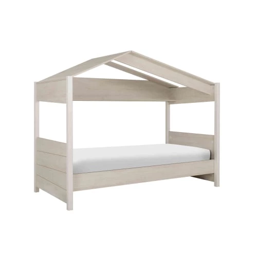 Terre De Nuit Lits Enfant Lit Cabane En Bois Imitation Châtaignier 90x200 2 Terre De Nuit Lits Enfant Lit Cabane En Bois Imitation Châtaignier 90x200 – Image 2