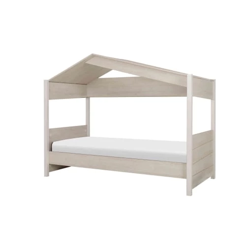 Terre De Nuit Lits Enfant Lit Cabane En Bois Imitation Châtaignier 90x200 4 Terre De Nuit Lits Enfant Lit Cabane En Bois Imitation Châtaignier 90x200 – Image 4