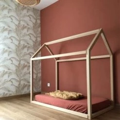 La Fabrique Des Potirons Lits Enfant Lit Cabane Enfant 70x140 En Hêtre Massif -Lits enfant Soldes lit cabane enfant 70x140 en hetre massif 2