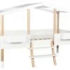 Nordic Factory Lits Enfant Lit Cabane évolutif 90x190 Ou 90x200 Blanc