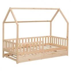 Happy Garden Lits Enfant Lit Cabane Gigogne Pour Enfant 190x90cm En Bois