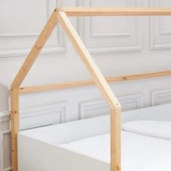 ELLE Décoration Lits Enfant Lit Cabane Gigogone 90x190cm Blanc Mat -Lits enfant Soldes lit cabane gigogone 90x190cm blanc mat 5