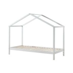 Vipack Lits Enfant Lit Cabane Zh 90x200 Sommier Inclus Naturel -Lits enfant Soldes lit cabane zh 90x200 sommier inclus blanc 4